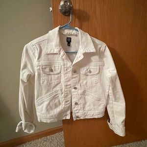 Gap White Jean Jacket